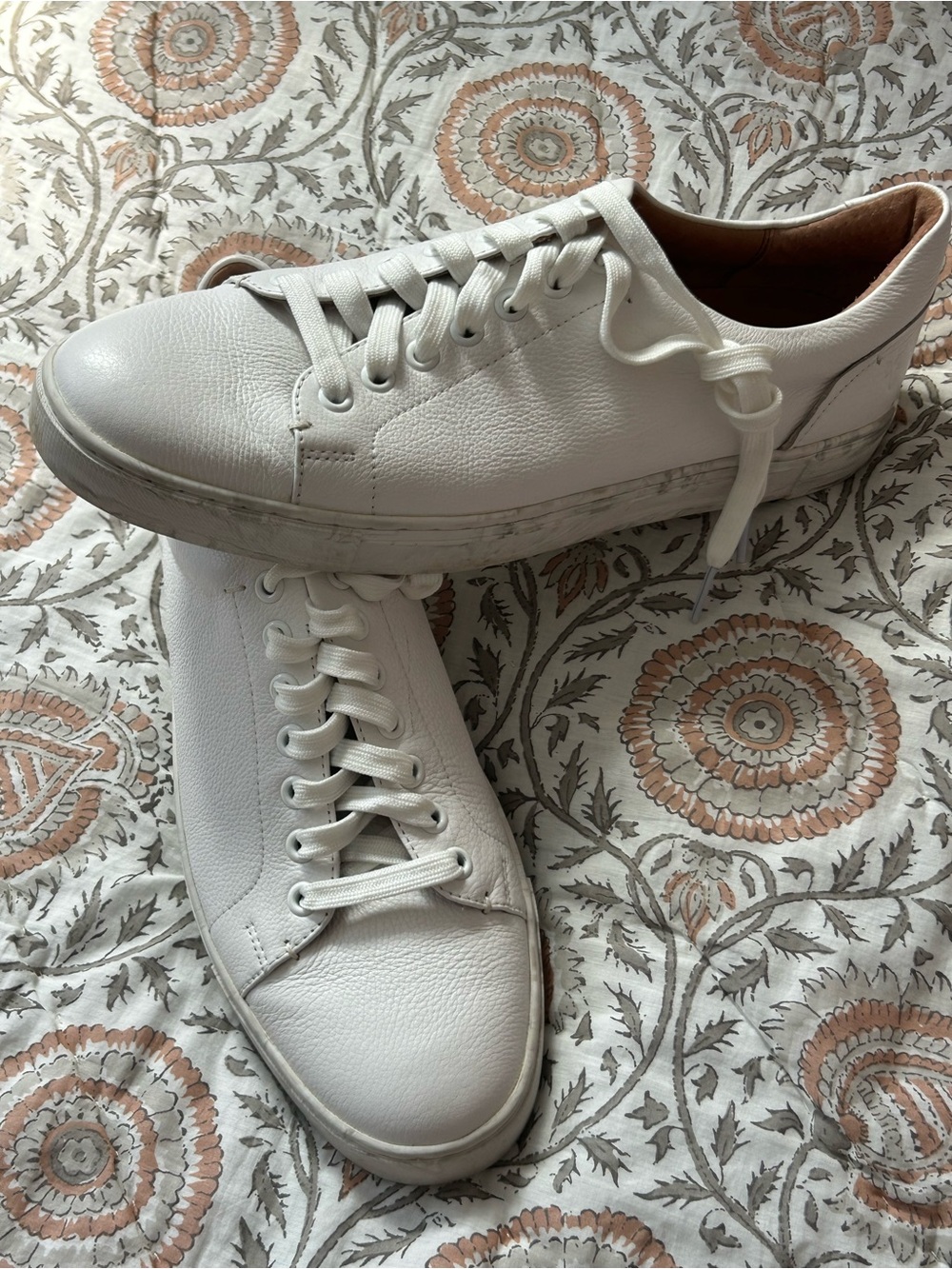 Women’s White Leather Casual Sneakers